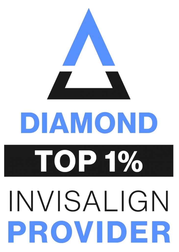 Diamond Top 1% Invisalign Provider badge for Walnut Central Orthodontics